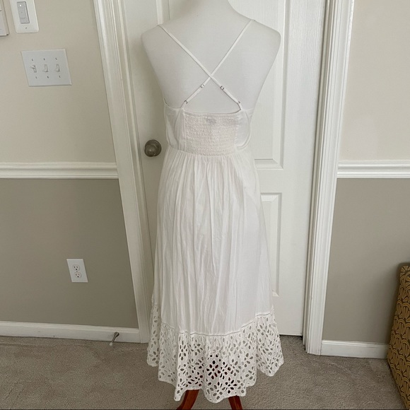 J Crew Eyelet Ruffle Cotton Sundress - Picture 5 of 7